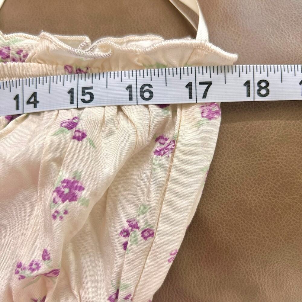 Milk Maid Ruffles Cottagecore Dainty Floral High-Low Tiered Maxi Dress M - Picture 10 of 13